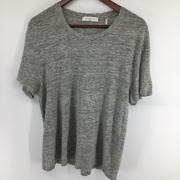 Sandro Tops - Sandro Gray Short Sleeve Tee